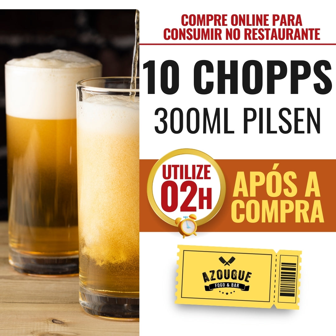 Clube do Chopp - 10 chopps 300ml Pilsen