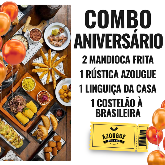 Combo Aniversário - Serve até 8 a 10 pessoas